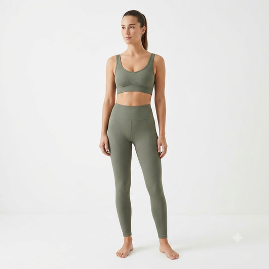 Matching Ribbed Bralette Set