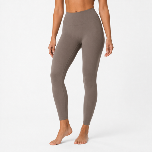 Seamless Ribbed Leggings, Full Length